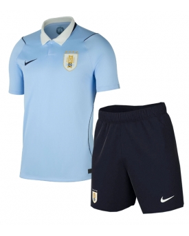 Billige Fotballdrakt Uruguay Replika Hjemmedraktsett Barn VM 2026 Kortermet (med bukser)